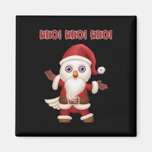Imán Navidades divertidos de Santa Owl