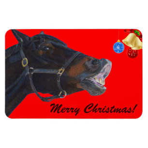 Imán Navidades divertidos Horse Premium Flexi Magnet