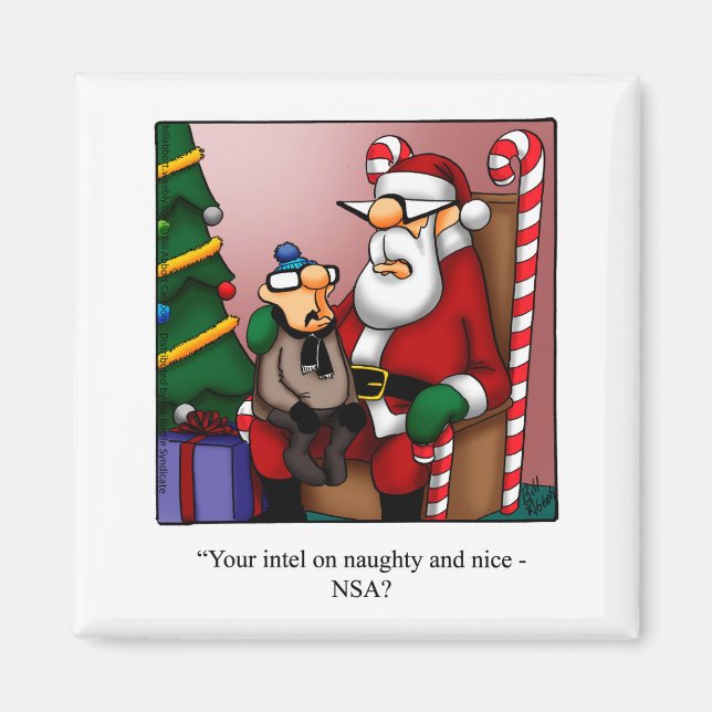 Imán Navidades divertidos Humor Refrigerator Magnet (Frente)