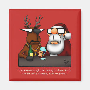 Imán Navidades divertidos Humor Square Magnet