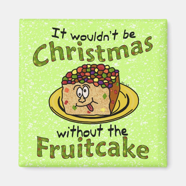 Imán Navidades divertidos Personalizado Fruitakes (Frente)