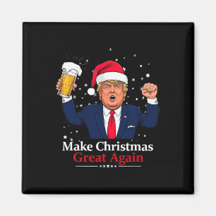 Imán Navidades divertidos que Trump vuelve a hacer gran