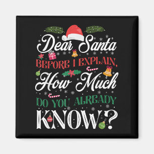Imán Navidades divertidos Queridos Papá Noel Cuánto Sab
