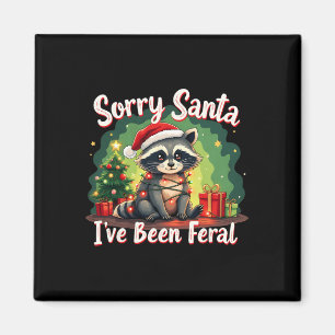 Imán Navidades divertidos Raccoon Meme Lo siento Santa 