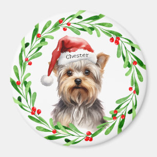 Imán Navidades Dog Yorkie Yorkshire Terrier Holidays