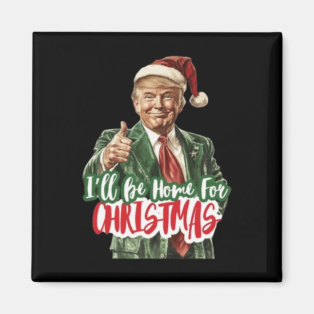 Imán Navidades Donald Trump presidente 2024 (Frente)