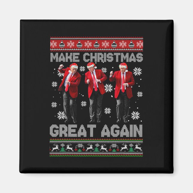 Imán Navidades Donald Trump presidente 2024 (Frente)