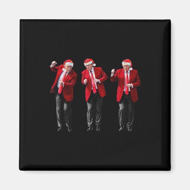 Imán Navidades Donald Trump presidente 2024 bailando (Frente)