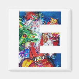 IMÁN NAVIDADES E CARTA / SANTA CON ÁRBOL DE NAVIDAD