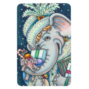 IMÁN NAVIDADES ELEFANTES, TRUNCABLES DE REGALOS Y BUENA
