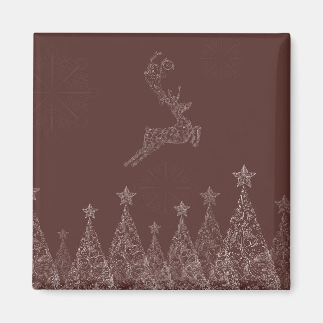 Imán Navidades elegantes (Frente)