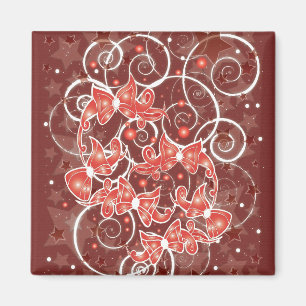 Imán Navidades elegantes y bonitos arcos y estrellas