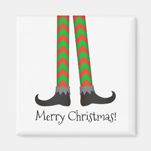 Imán Navidades Elf Legs Magnet - Vestuario Chevron