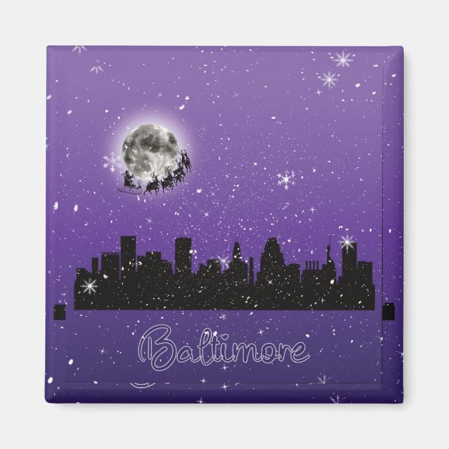 Imán Navidades en Baltimore (Frente)