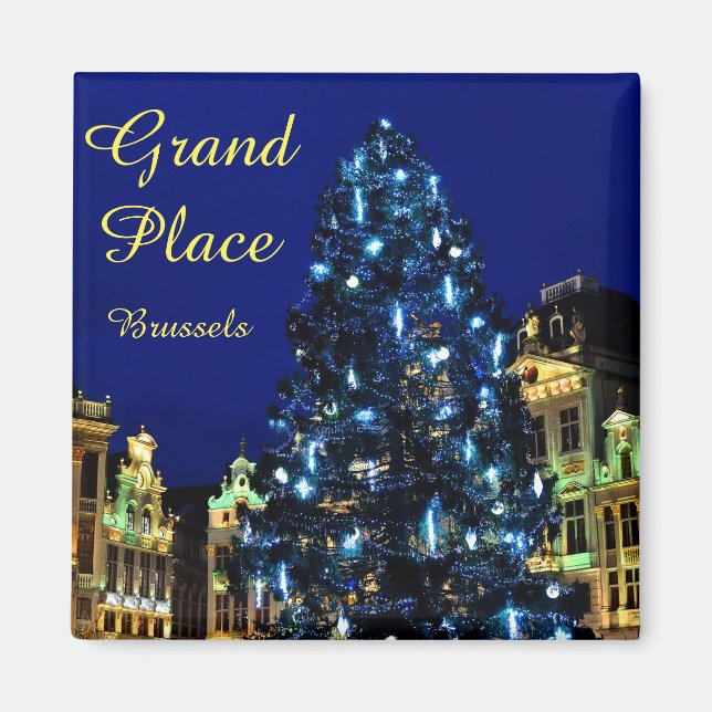 Imán Navidades en Bruselas, Bélgica (Frente)