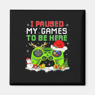 Imán Navidades En El Que He Parado Mi Juego Para Estar 