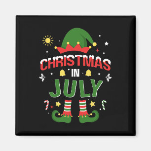 Imán Navidades En Julio Divertido Elf Para Navidad De V