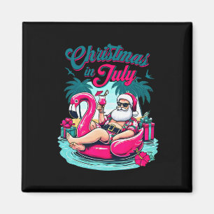 Imán Navidades En Julio Funny Santa Relax En La Playa