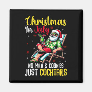 Imán Navidades En Julio Sin Cookies De Leche Solamente 