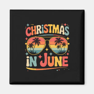 Imán Navidades En Junio Sungles Retro Vacaciones De Ver