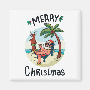 Imán Navidades en la tarjeta postal de los Pegatinas de