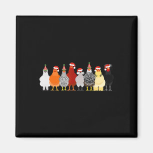 Imán Navidades Escuadrón de Pollos Cute Animales De Gra