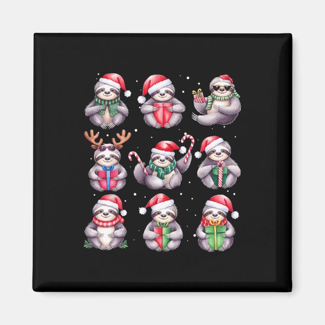 Imán Navidades eslovacos iluminan divertidas lemas sobr (Frente)