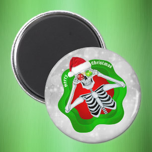 Imán Navidades esqueleto Ornamentos Forma de salpicadur