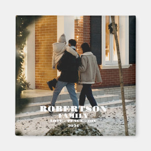 Imán Navidades familia personalizado personalizado eleg