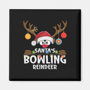 Imán Navidades Familia Santa Boina de reno Pajama