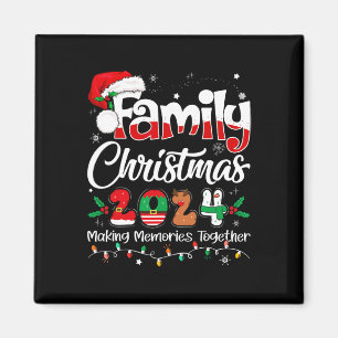 Imán Navidades Familiares 2024 Ropa De Acordancia Xmas