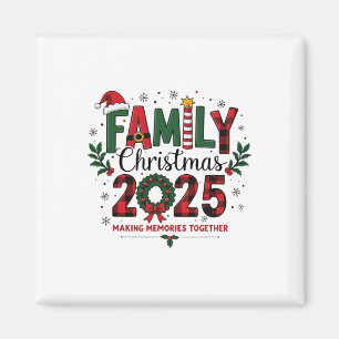 Imán Navidades Familiares 2025 Coincidencia de Navidad
