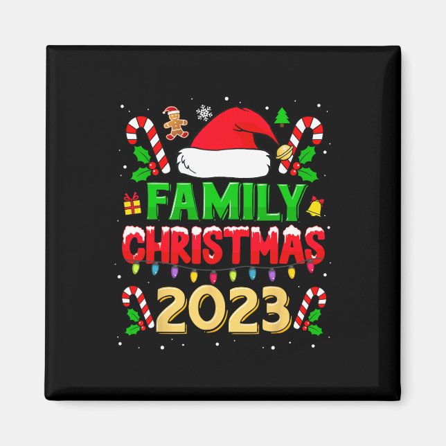 Imán Navidades Familiares Camisa 2023 Para Familias Que (Frente)