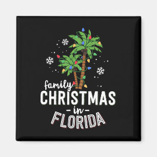 Imán Navidades Familiares En Florida Palm Trees Xmas Be