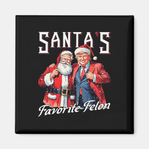 Imán Navidades favoritos de Santa Claus Trump