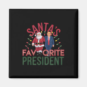 Imán Navidades favoritos del presidente de Santa Claus,