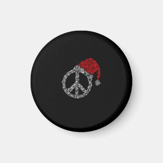 Imán Navidades felices | Símbolo de Hippies Gorra Santa