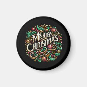 Imán Navidades Feliz fiesta navideña