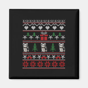 Imán Navidades feos de la familia de los Navidades Terr