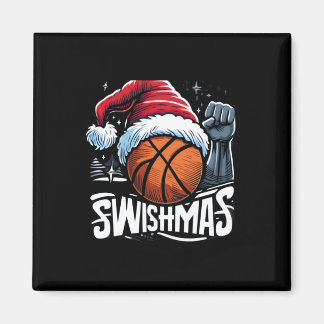 Imán Navidades feos de Merry Swishmas Navidades de balo