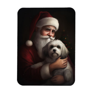 Imán Navidades festivos habaneses con Santa Claus