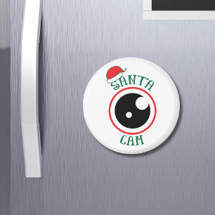 Imán Navidades festivos modernos de Santa Cam