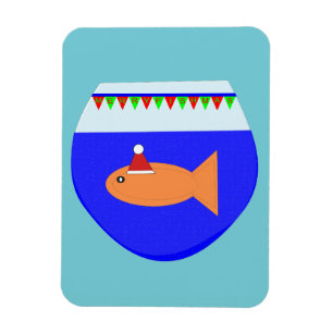 Imán Navidades Fiesta Goldfish Personalizado Magnet