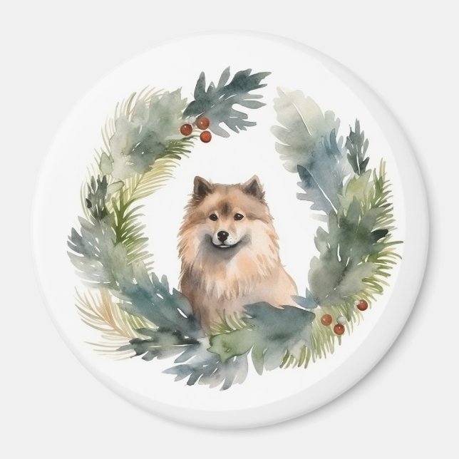 Imán Navidades finlandeses de lappund Wreath Festimes P (Frente)