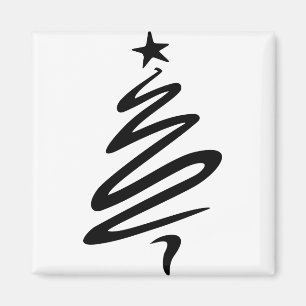 Imán Navidades Fir Star Estilizan tres árboles