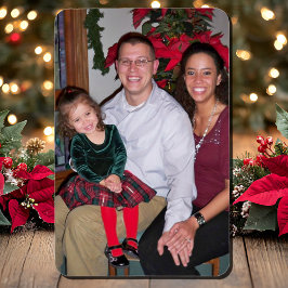 Imán Navidades Foto de familia 4 x 6 Recuerdos felices