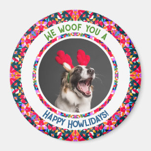 Imán Navidades fotográficos personalizados Perro Mamá d