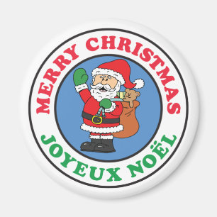 Imán Navidades franceses Joyeux Noel Santa Magnet
