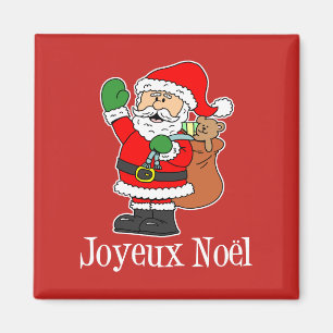 Imán Navidades franceses Joyeux Noel Santa Magnet