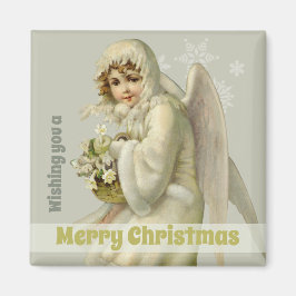 Imán Navidades Gangel de nieve victoriano dulce CC1190
